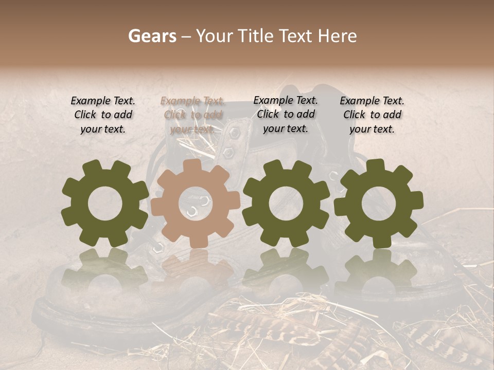 Pair Shoes Leather PowerPoint Template