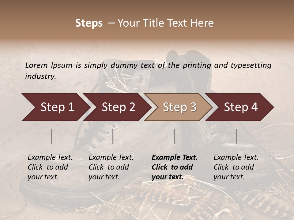 Pair Shoes Leather PowerPoint Template