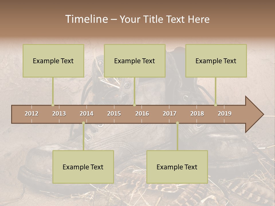 Pair Shoes Leather PowerPoint Template