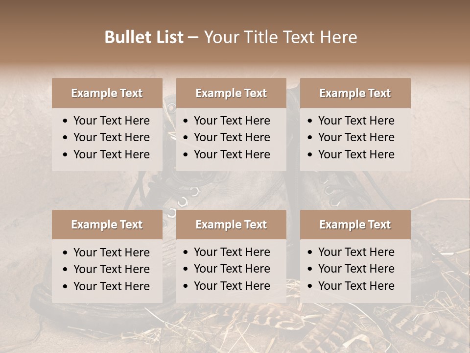 Pair Shoes Leather PowerPoint Template