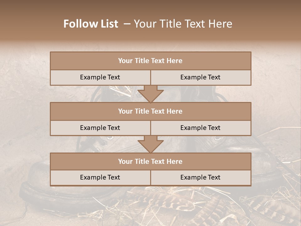 Pair Shoes Leather PowerPoint Template