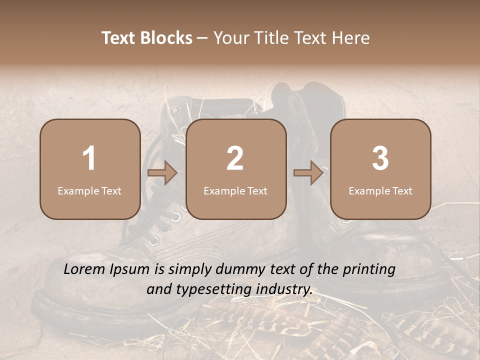 Pair Shoes Leather PowerPoint Template