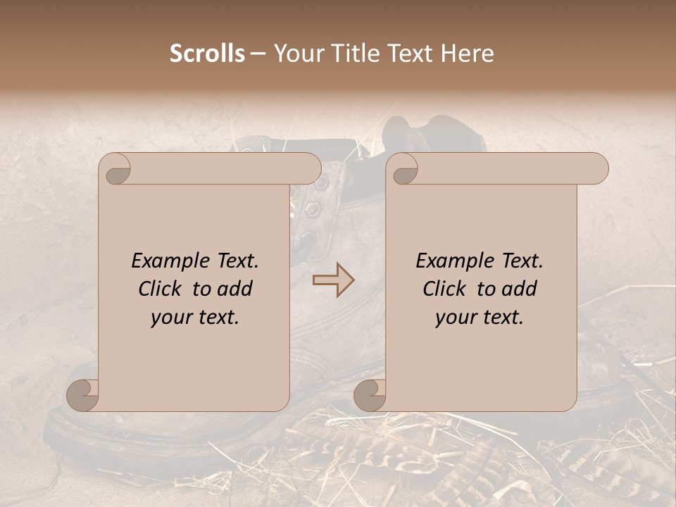 Pair Shoes Leather PowerPoint Template