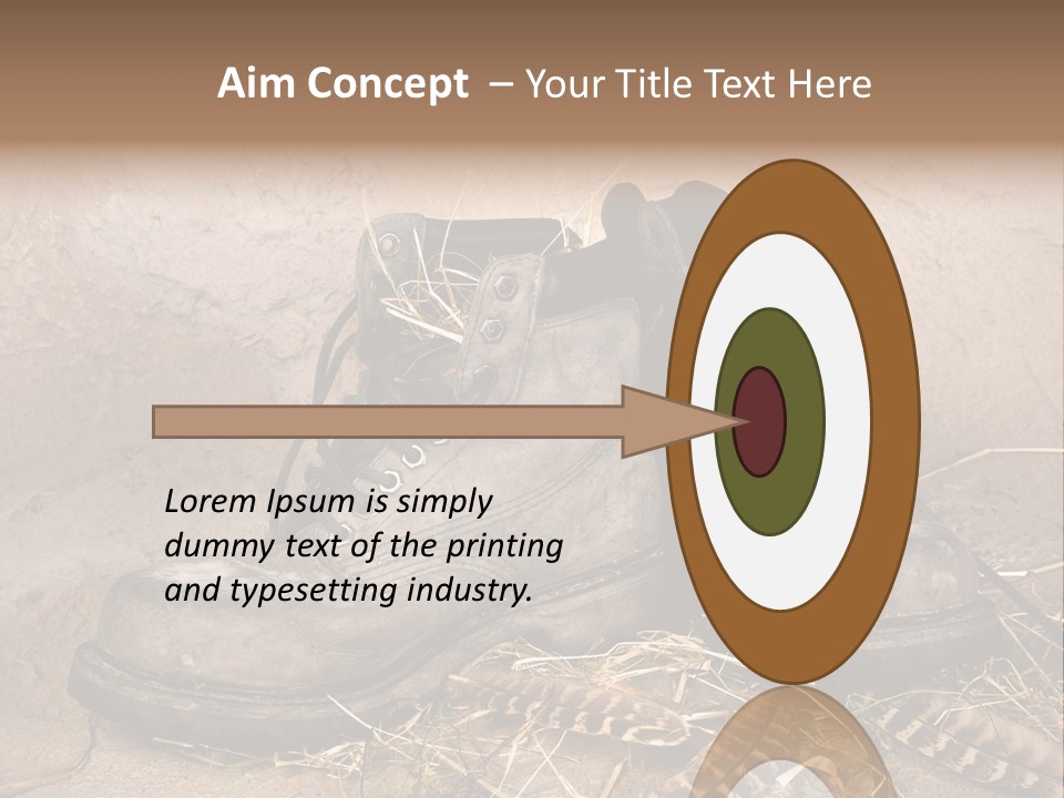 Pair Shoes Leather PowerPoint Template