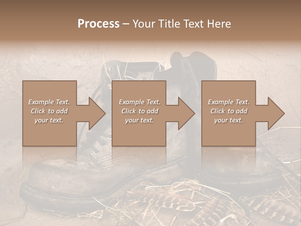 Pair Shoes Leather PowerPoint Template