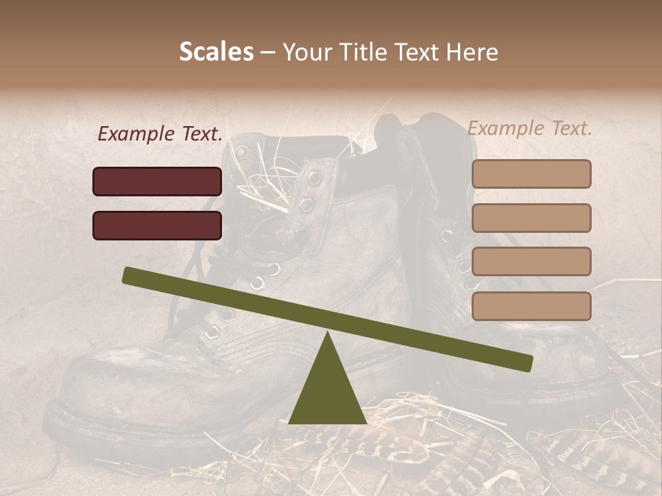 Pair Shoes Leather PowerPoint Template