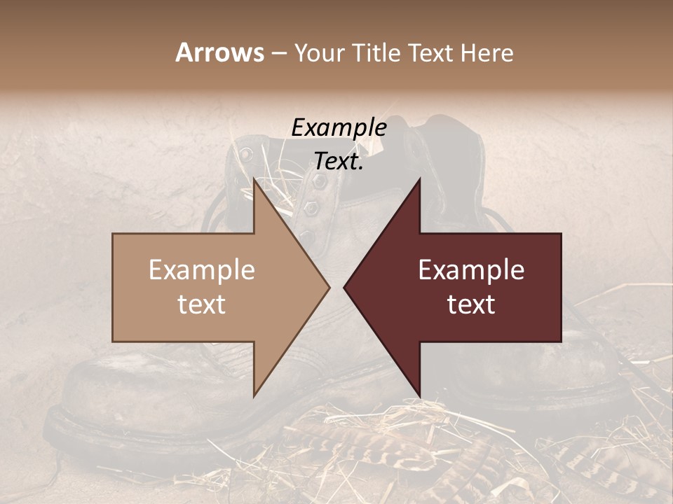 Pair Shoes Leather PowerPoint Template