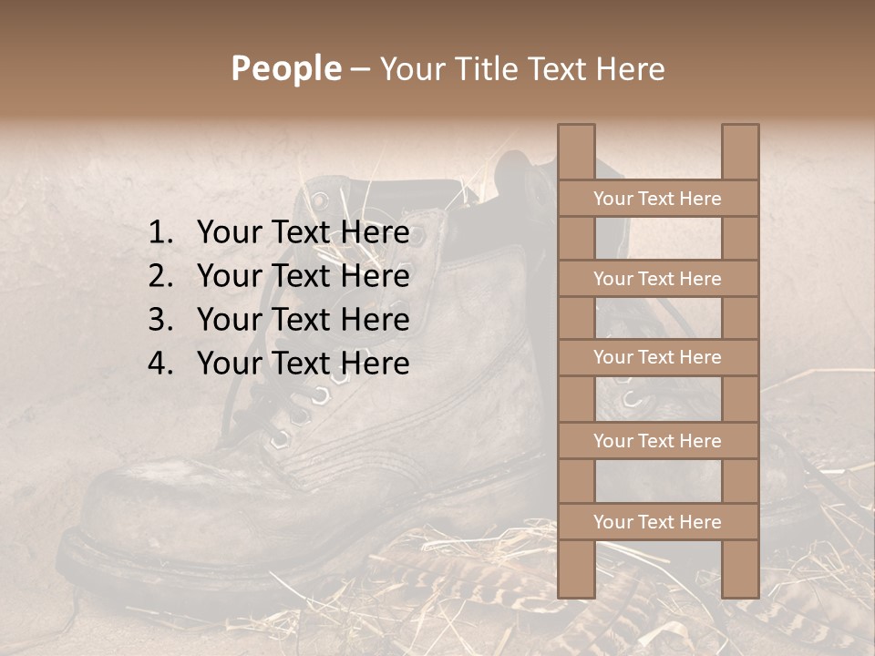 Pair Shoes Leather PowerPoint Template