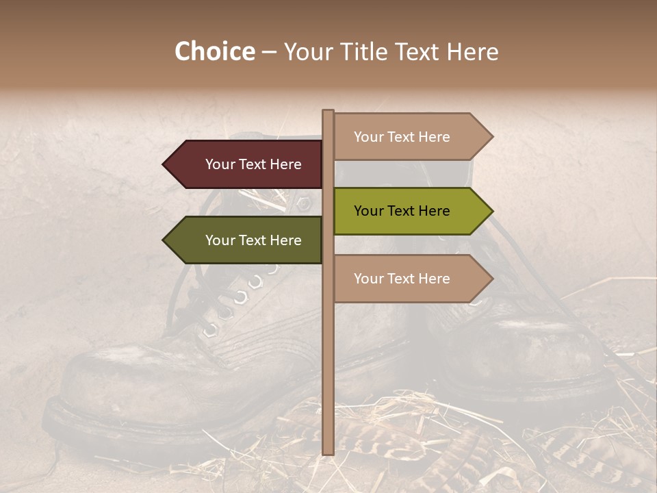 Pair Shoes Leather PowerPoint Template