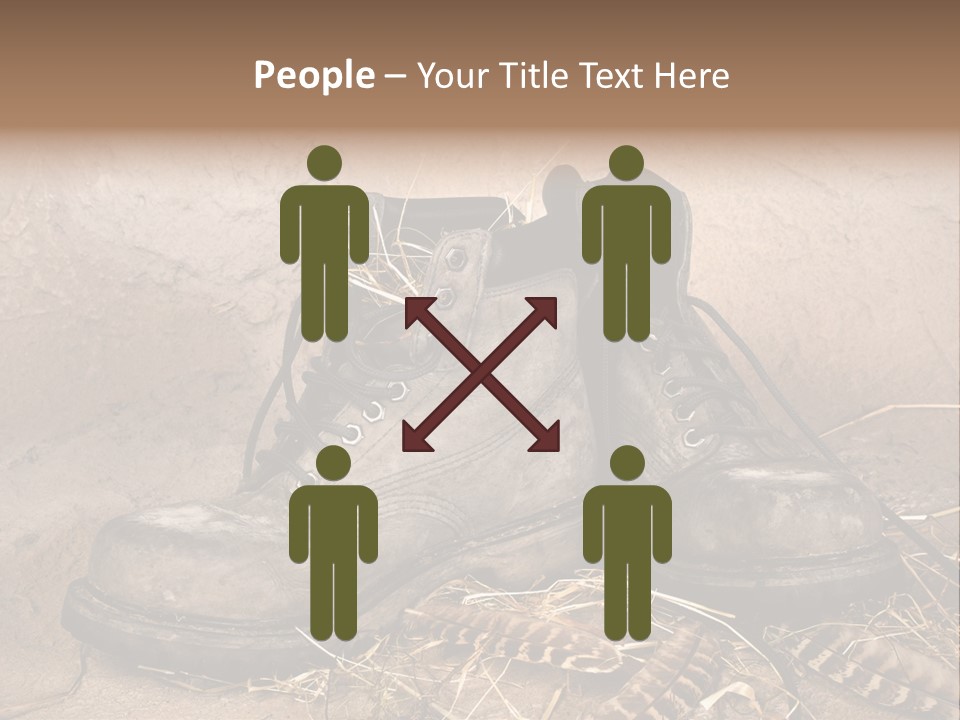 Pair Shoes Leather PowerPoint Template