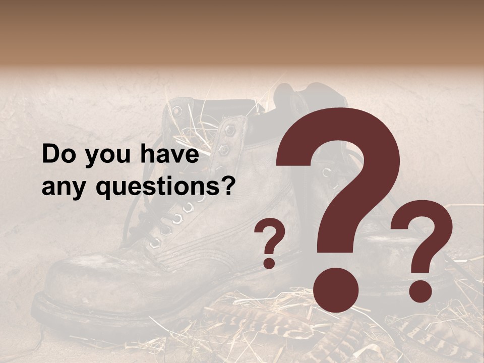 Pair Shoes Leather PowerPoint Template