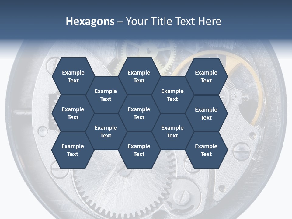 Adjusting Small Gear Drive PowerPoint Template