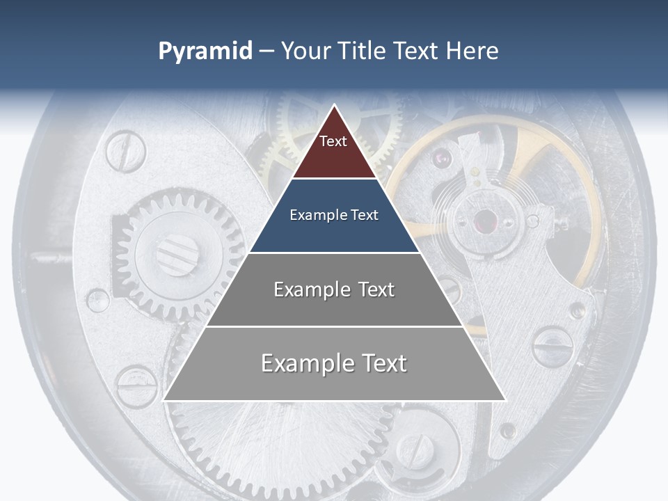 Adjusting Small Gear Drive PowerPoint Template