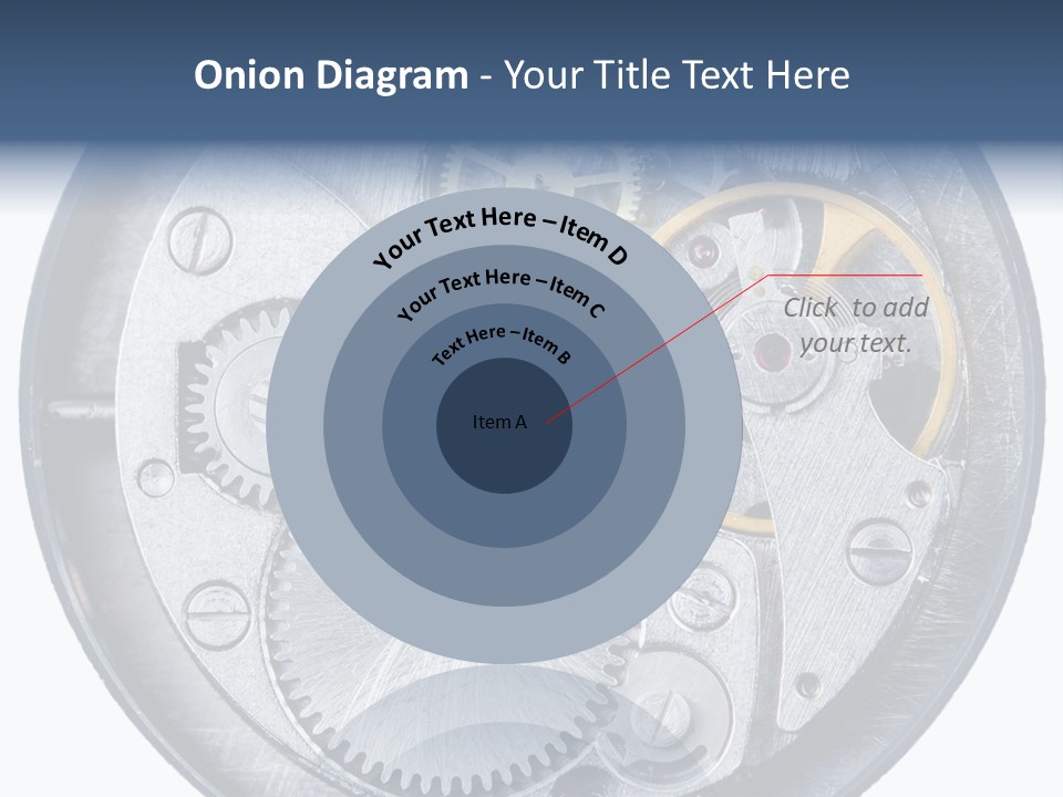 Adjusting Small Gear Drive PowerPoint Template