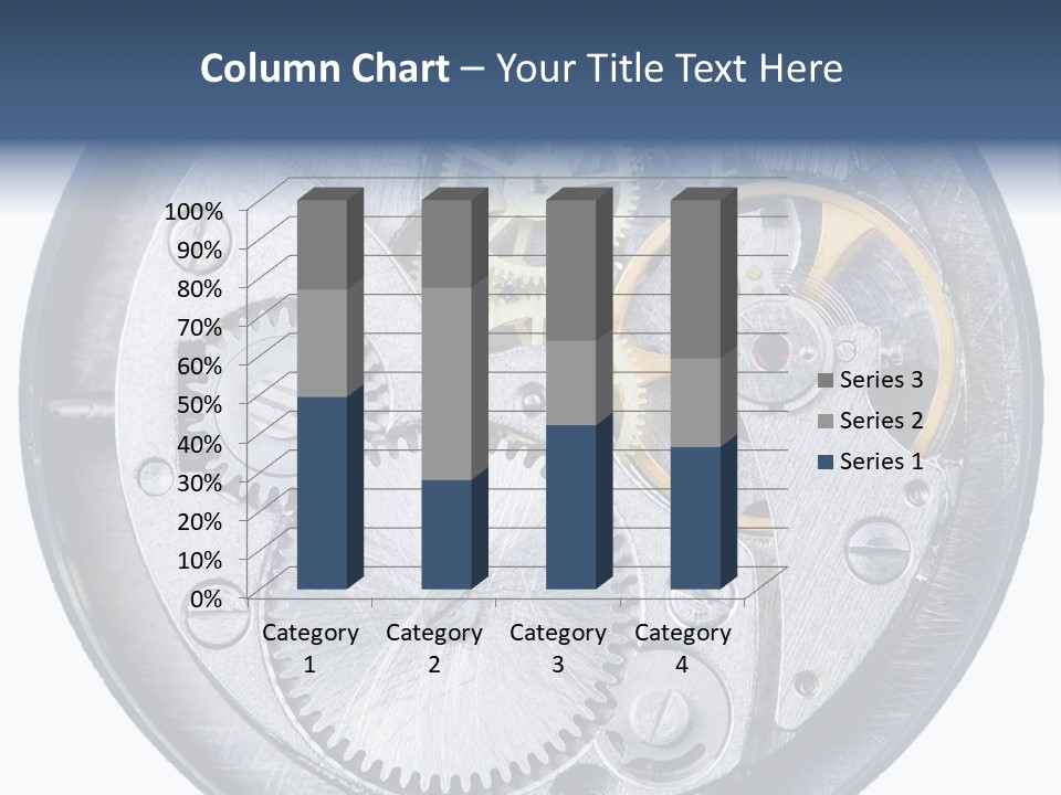 Adjusting Small Gear Drive PowerPoint Template