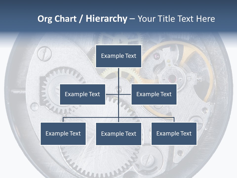 Adjusting Small Gear Drive PowerPoint Template