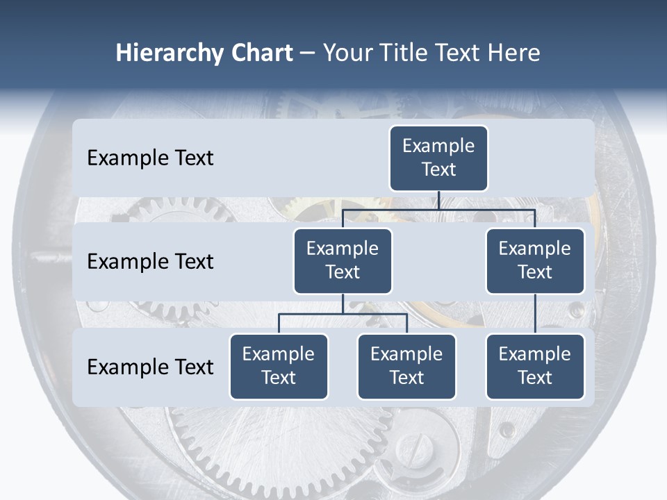 Adjusting Small Gear Drive PowerPoint Template