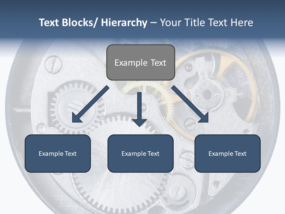 Adjusting Small Gear Drive PowerPoint Template