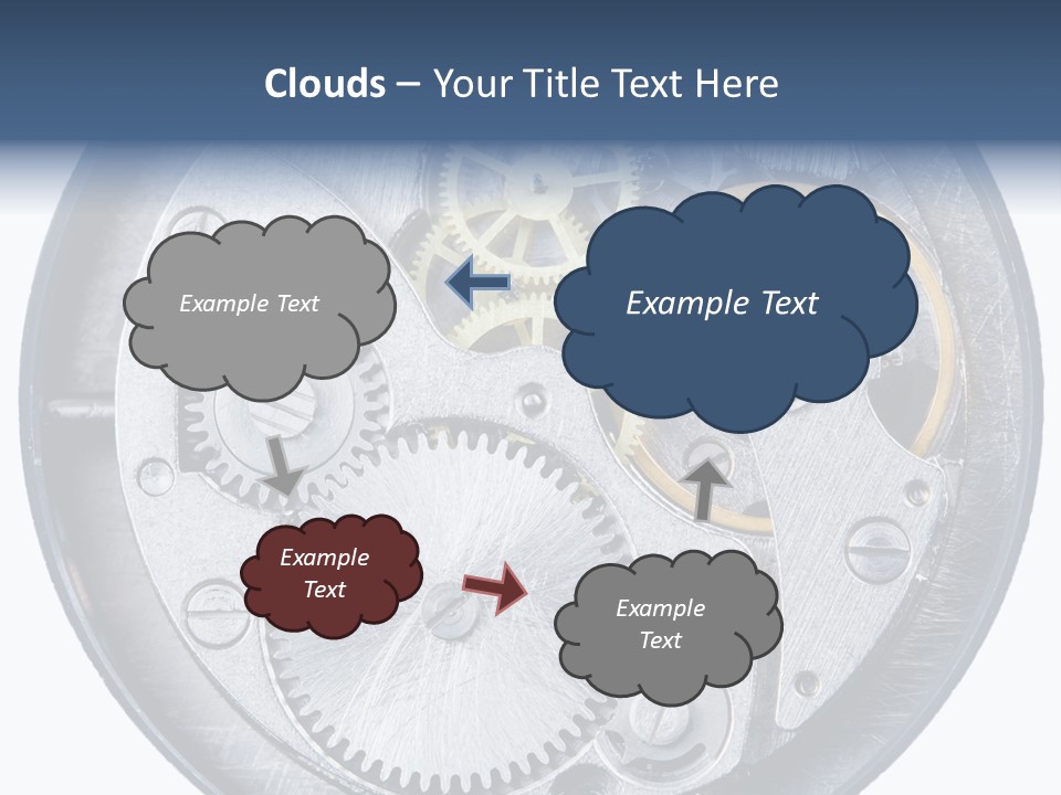 Adjusting Small Gear Drive PowerPoint Template