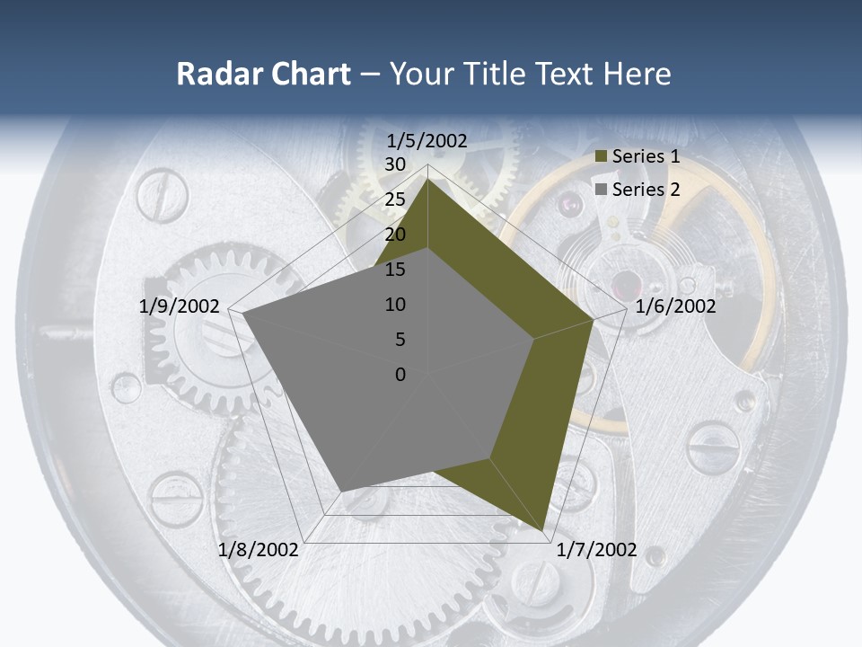 Adjusting Small Gear Drive PowerPoint Template