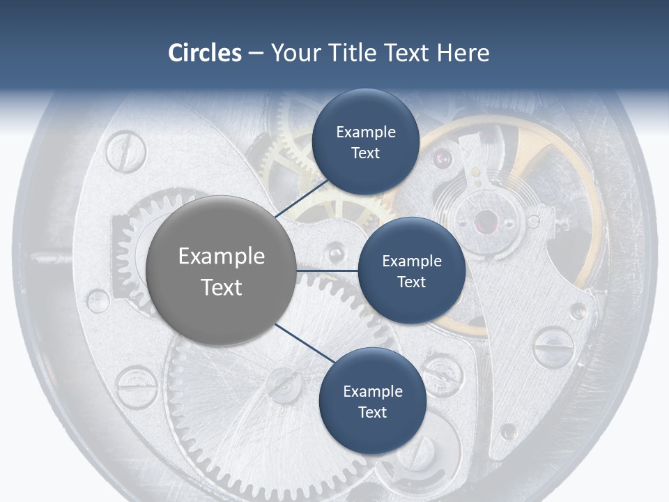 Adjusting Small Gear Drive PowerPoint Template