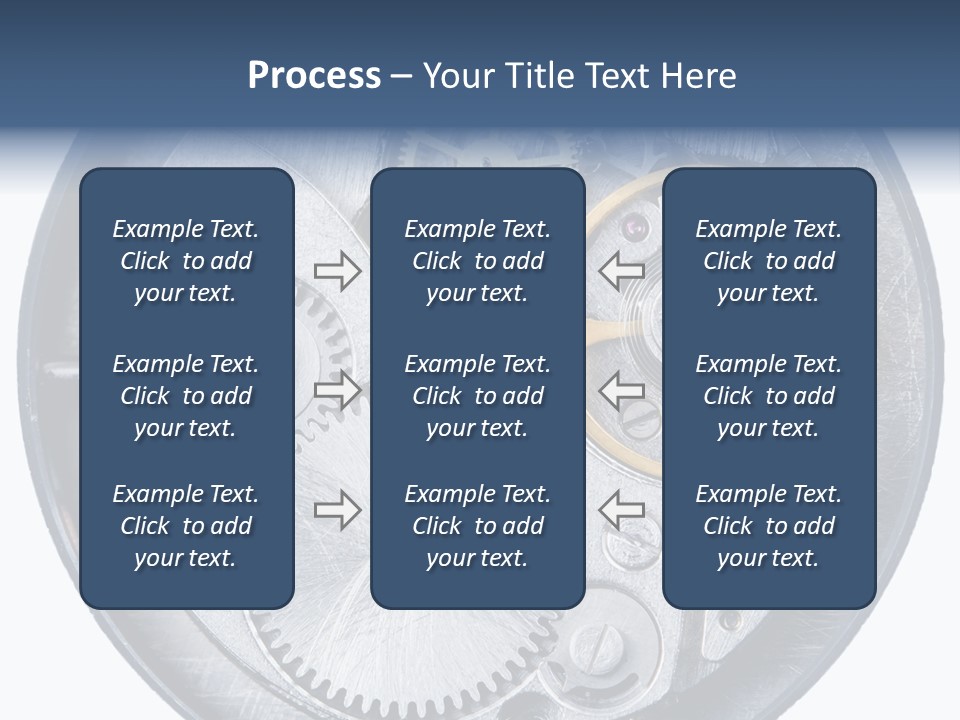 Adjusting Small Gear Drive PowerPoint Template
