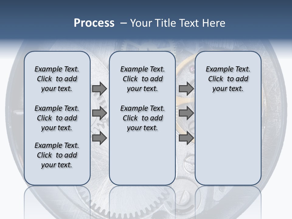 Adjusting Small Gear Drive PowerPoint Template