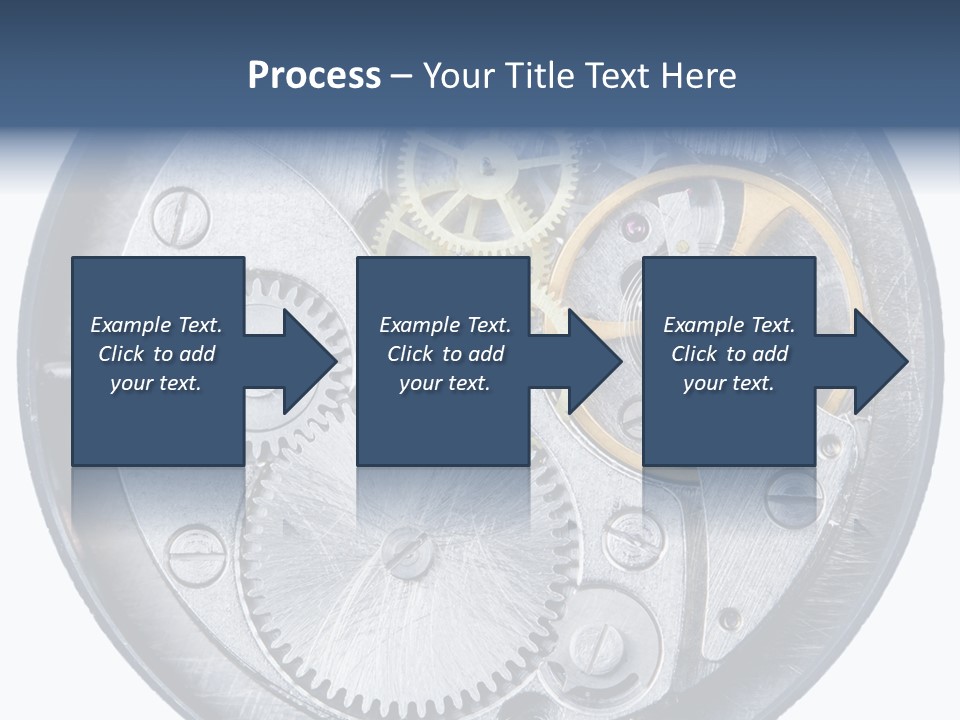 Adjusting Small Gear Drive PowerPoint Template