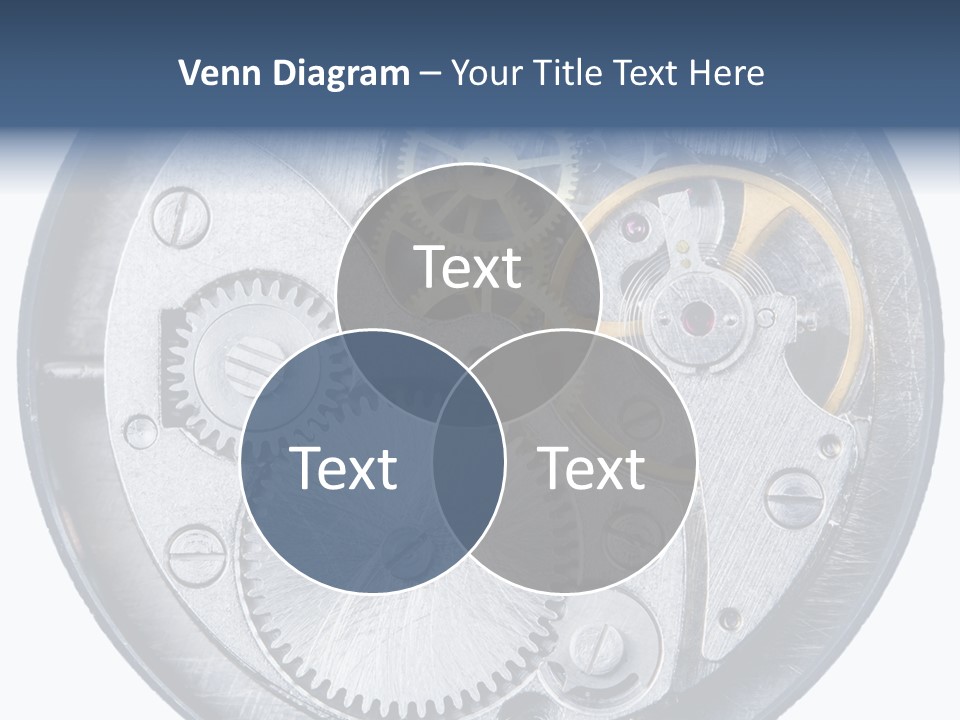 Adjusting Small Gear Drive PowerPoint Template