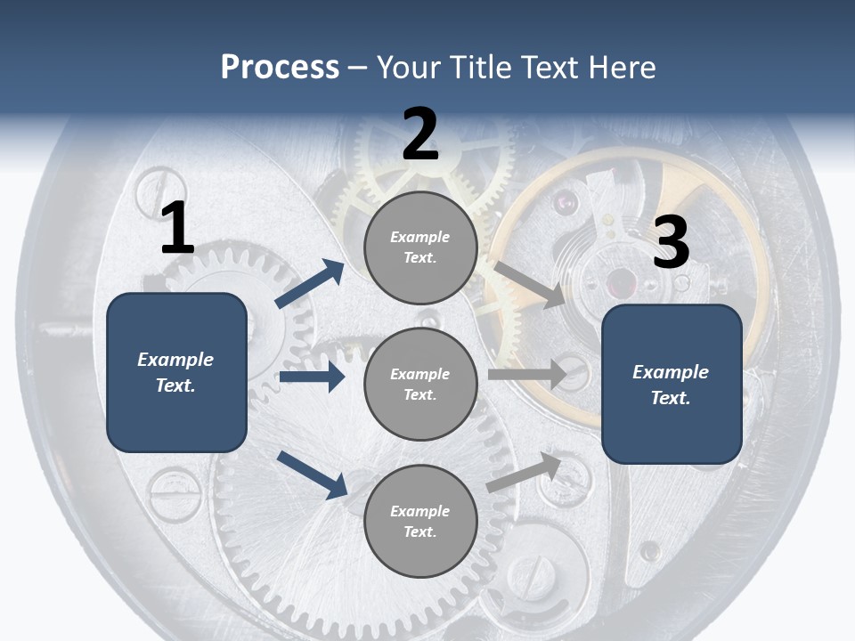 Adjusting Small Gear Drive PowerPoint Template