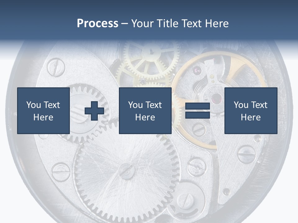 Adjusting Small Gear Drive PowerPoint Template