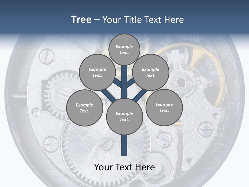 Adjusting Small Gear Drive PowerPoint Template