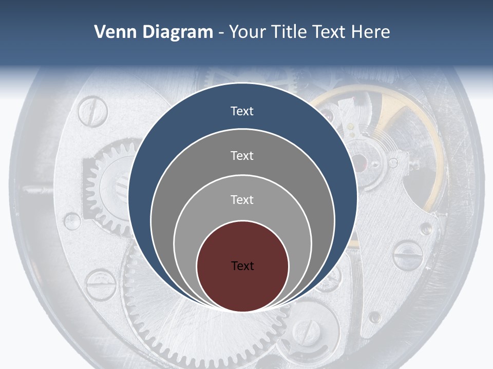 Adjusting Small Gear Drive PowerPoint Template