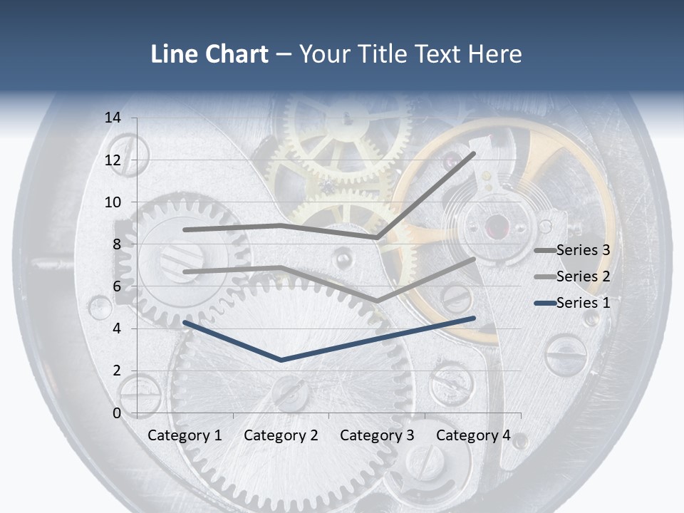 Adjusting Small Gear Drive PowerPoint Template