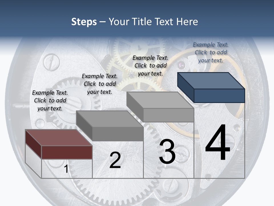 Adjusting Small Gear Drive PowerPoint Template
