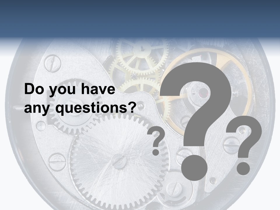 Adjusting Small Gear Drive PowerPoint Template