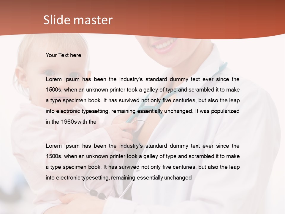 Doctor Stethoscope Smiling PowerPoint Template