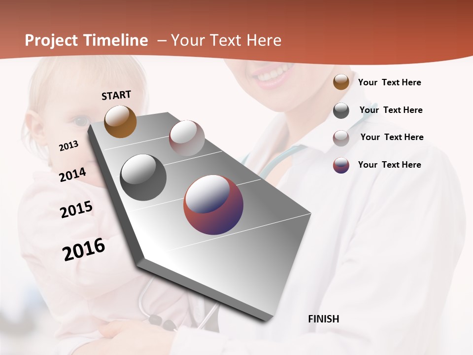 Doctor Stethoscope Smiling PowerPoint Template