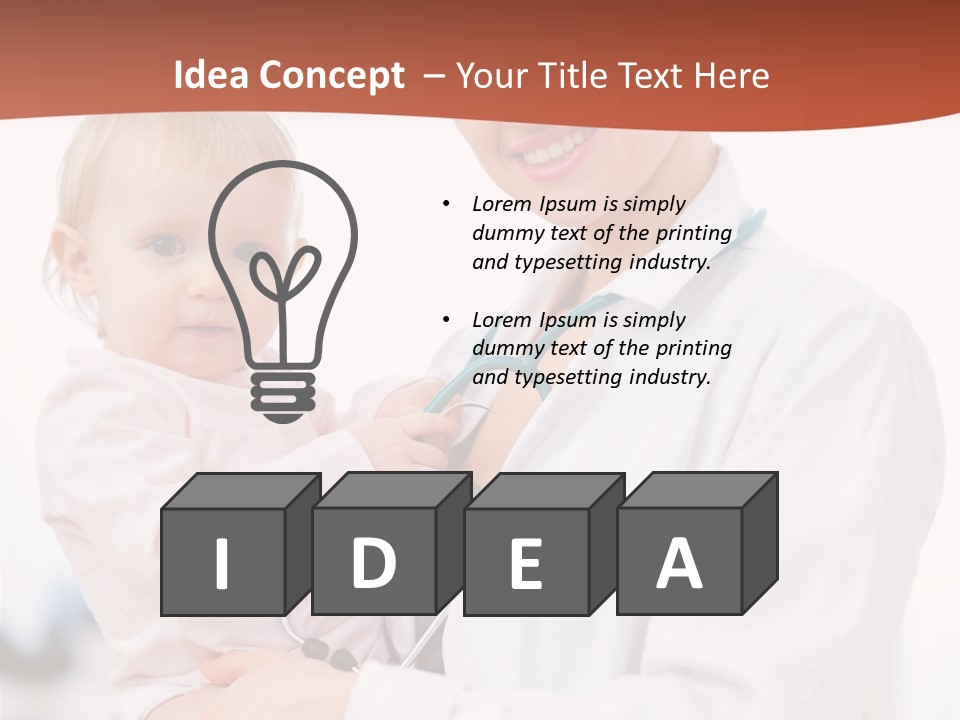 Doctor Stethoscope Smiling PowerPoint Template