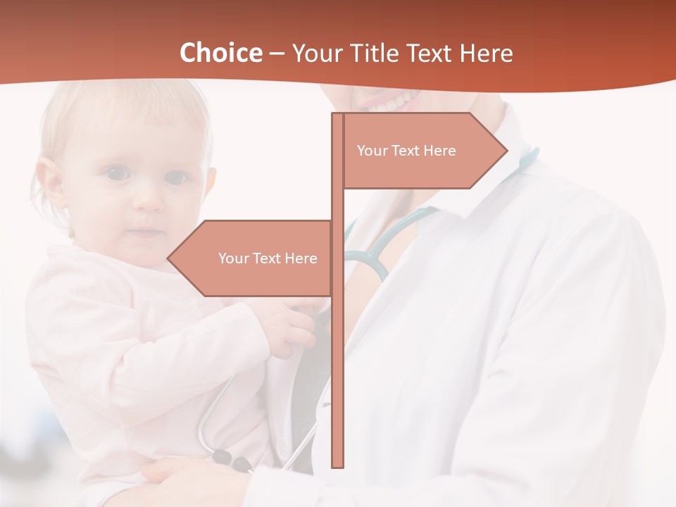 Doctor Stethoscope Smiling PowerPoint Template