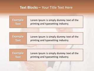 Stethoscope Patient Healing PowerPoint Template