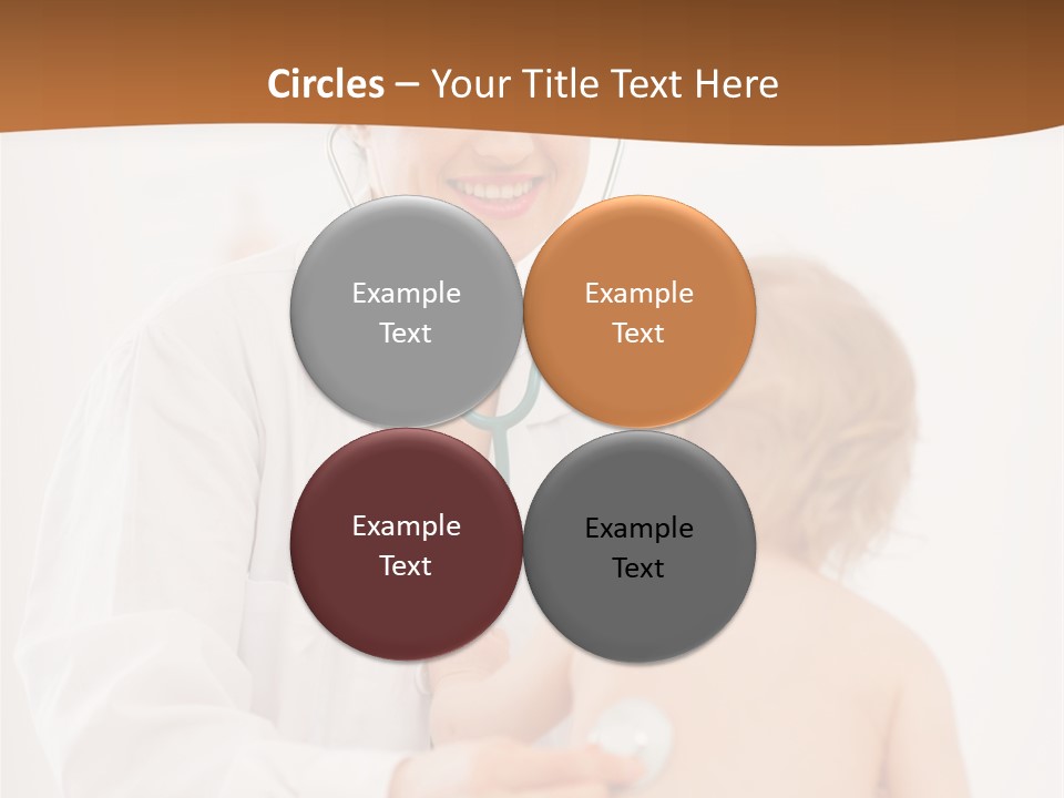 Kid Childcare Isolated PowerPoint Template