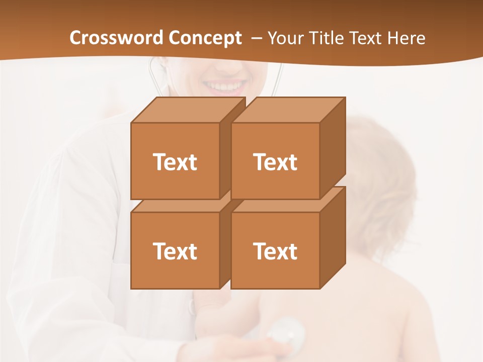 Kid Childcare Isolated PowerPoint Template