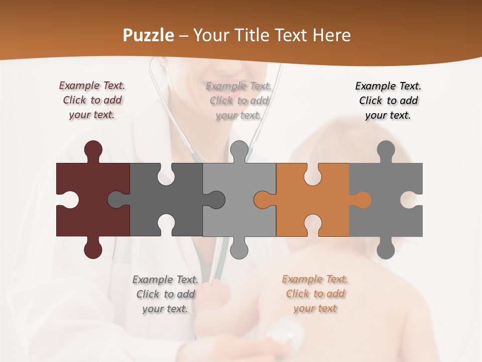 Kid Childcare Isolated PowerPoint Template