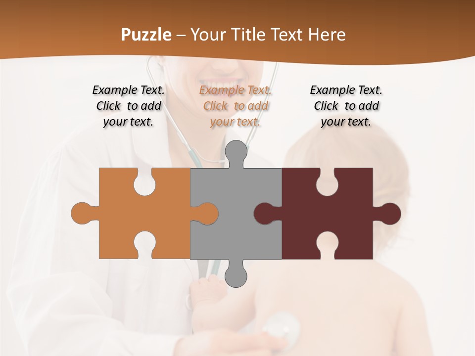 Kid Childcare Isolated PowerPoint Template