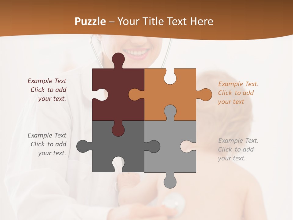 Kid Childcare Isolated PowerPoint Template