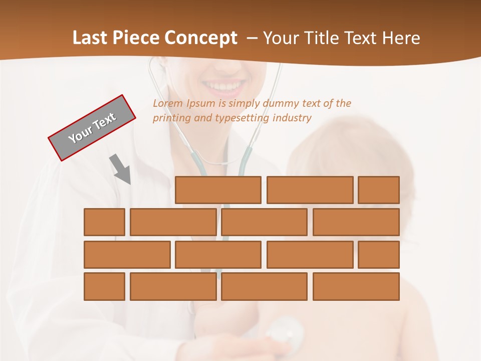 Kid Childcare Isolated PowerPoint Template