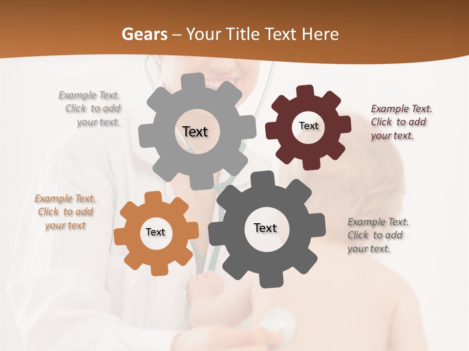 Kid Childcare Isolated PowerPoint Template