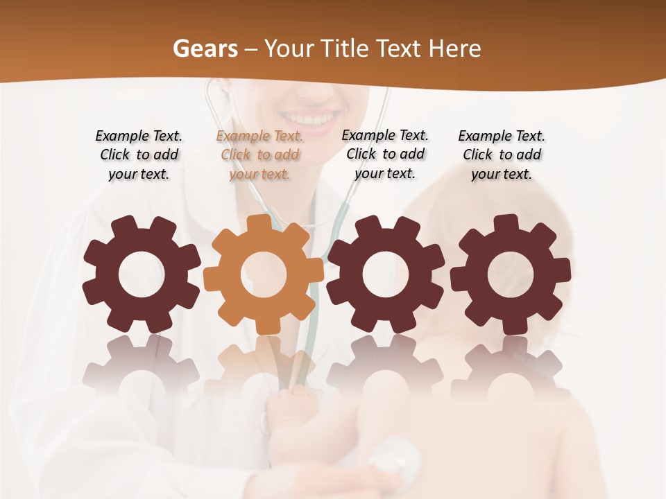 Kid Childcare Isolated PowerPoint Template