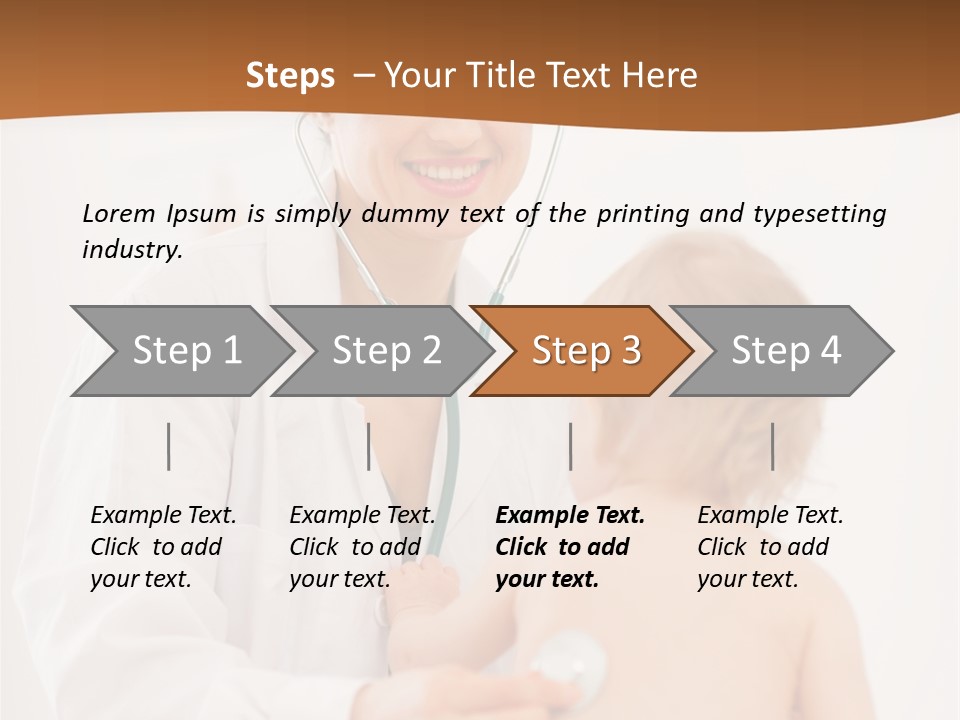 Kid Childcare Isolated PowerPoint Template